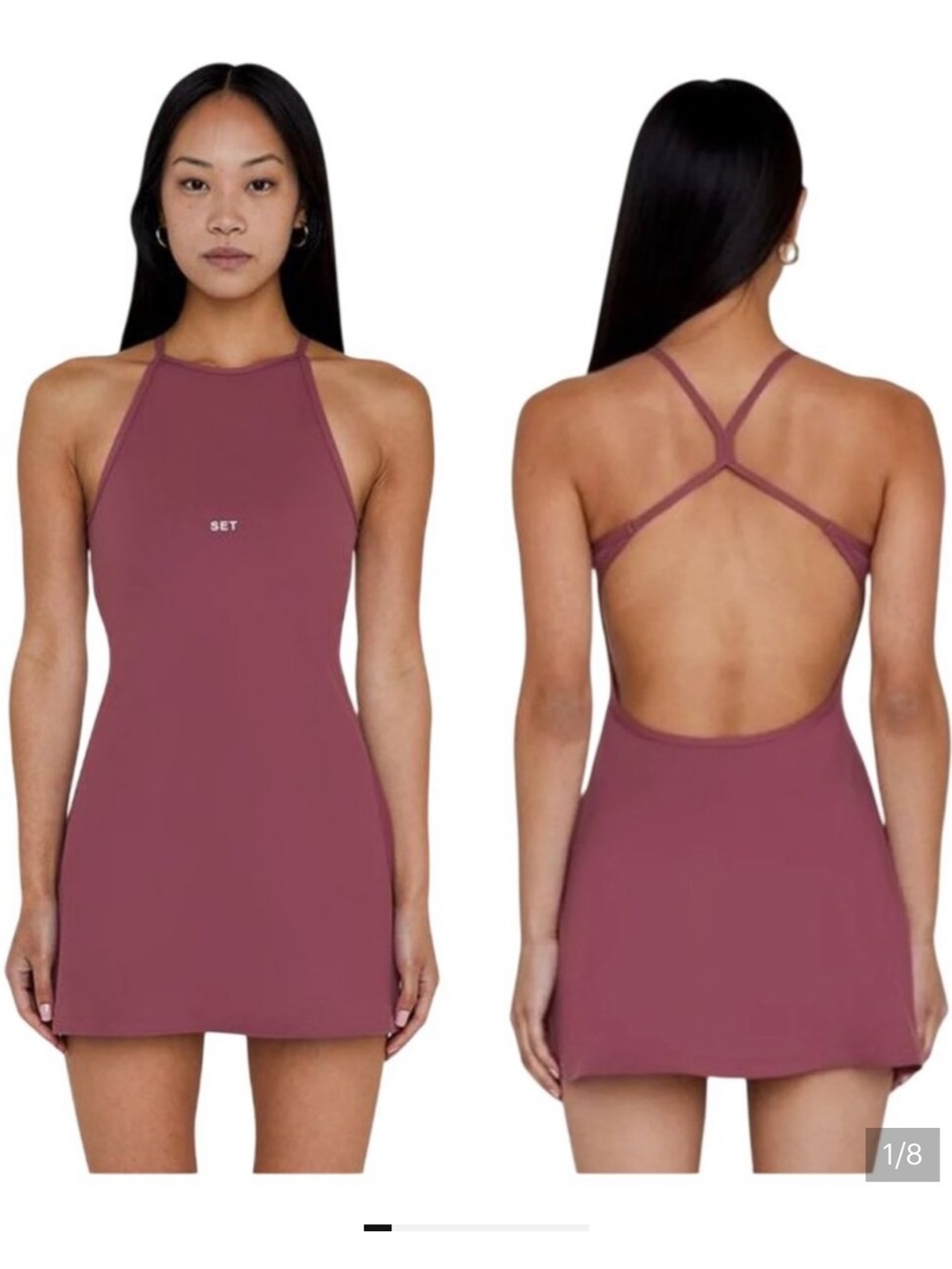 SET Active Sportbody Dress in BLUE (model for fit reference)